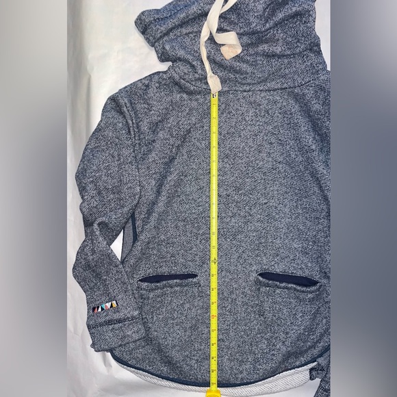 Roxy Navy Blue Snowflake Cowl Neck soft Terry Sweatshirt Top S Small - Picture 13 of 16